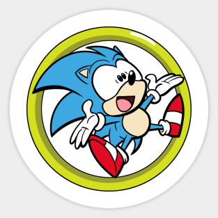 Classic Sonic Jump Sticker